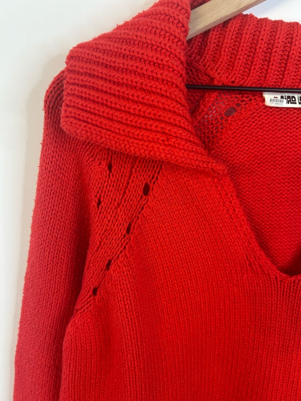Ciao Lucia Women’s Red Belinha Pullover Sweater, Size Medium - Picture 8 of 14